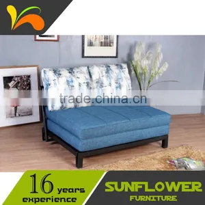Leisure Fabric Metal Loveseats Sofa Bed thumbnail-3