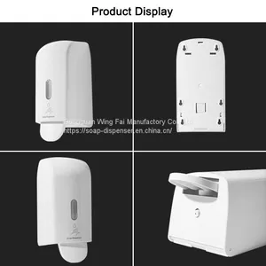 Factory Custom 1000ml Plastic Wall Mounted Hand Sanitizer Alcohol Manual Soap Dispenser For Hotel thumbnail-2