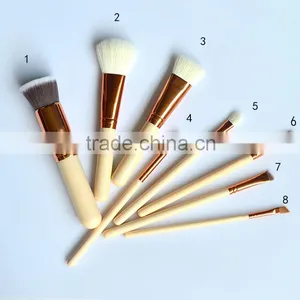 8pcs Portable Cosmetic Makeup Brush, Cosmetic Brush, Make up Brush for Travel Set thumbnail-2
