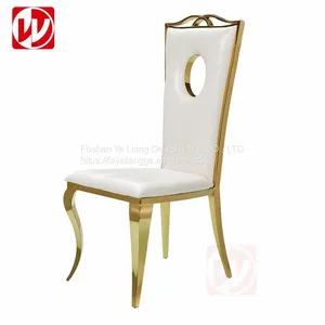 Modern Hotel Restaurant Furniture Green Velvet Silver Stainless Steel Banquet Chair Dining Chairs thumbnail-2