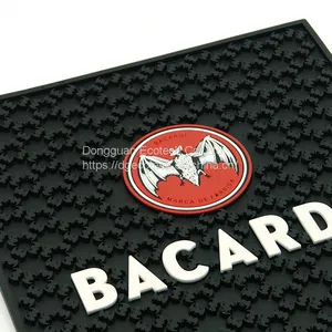 Custom Branded Silicone Rubber Beer Bar Mat Eco Water Proof PVC Drinking Bar Rail Mat Silicone Bar Mat Srip Spill Bar Mat thumbnail-4