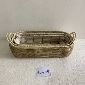 Natural Material Factory Hot Sale Large Rectangle Basket for Sale thumbnail-1