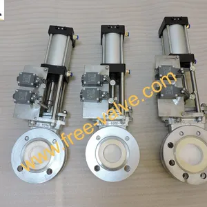 3 Inch Pneumatic Stainless Steel Ceramic Lined Knife Gate Valve thumbnail-5