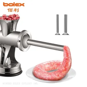 Tabletop Stainless Steel Manual Hand Meat Mincers Choppers Grinders #5 #8 #10 #22 #32 Produced by Bolex Cutlery China thumbnail-3