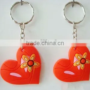Custom Design Love Silicone Rubber Key Chain thumbnail-1