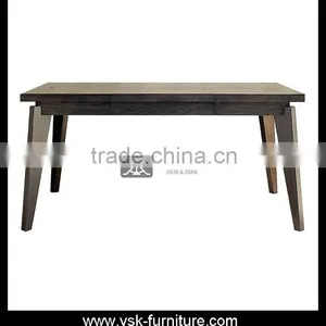 DT-056 Environmental Friendly Lacquer Solid Wood Long Dining Table thumbnail-1