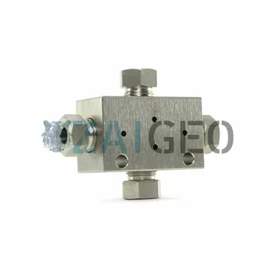 Water Jet Cutter Spare Parts A-0777-2 High Pressure Waterjet Cutter Accessories 3/8 Cross 60k, Premium, With Glands and Collars thumbnail-2