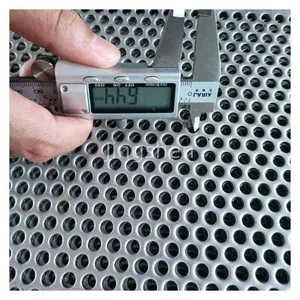 Polished, Perforated 90-degree Circular Mesh Diamond-shaped Curtain Wall Cladding Metal Grille, Including Cutting Service thumbnail-3