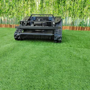 Industrial Grade 9Hp EPA Approved Single Cylinder Gasoline Engine Small Size Light Weight Remote Operated Steep Slope Mower thumbnail-4