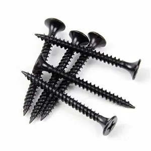 Wallboard Screws Drill Point for Partition Wall, 13mm-100mm Full Sizes Available Black Phosphate Bulk Packing Free Samples thumbnail-3