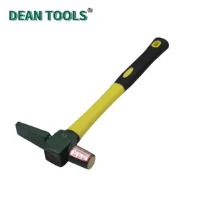 Non-Sparking Flat Testing Hammer, Non-Sparking Testing Hammer, Spark-free Safety, Fiberglass Handle,Aluminum Bronze thumbnail-1