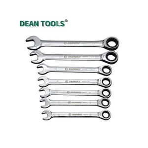Shangke Tools Ratschen-Kombinationsschlüssel, Kombinierte Ratschen-Design, Kombination aus offener Spitze und Ratschen-Buchspitze thumbnail-1