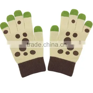 Ladies Soft Leather Winter Gloves With Fashion Bowknot Quality Choice thumbnail-1