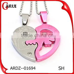 Mothers Day Wholesale Gifts Crystal Heart Silver Pendant For Friends thumbnail-1