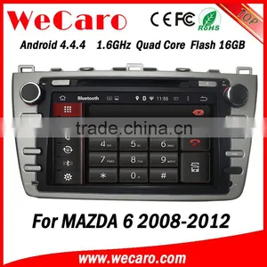 Wecaro in Dash 2 Din Touch Screen Android 4.4.4 Car Dvd Gps Navigation Radio Gps Car Media Player for Mazda 6 2008 -2012 thumbnail-1