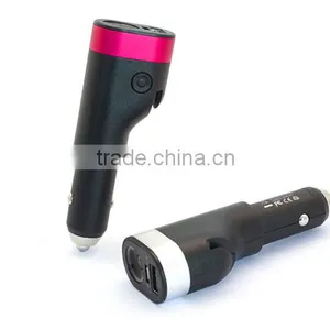 2016 Portable Multi-functional Safety Hammer Car Charger Torchlight Car Charger thumbnail-4