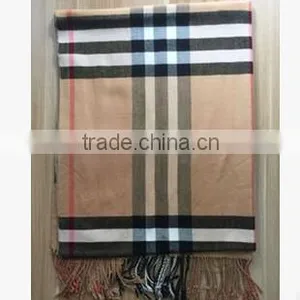High Quality Fashionable Cotton Cashmere Imitation Tassel Scarf thumbnail-3