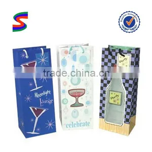 Paper Wine Bottle Bags Cheap Handmade Paper Wine Bags thumbnail-1
