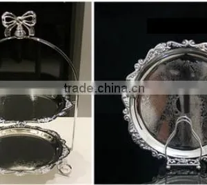 AN326 ANPHY European Style Noble Double Wedding Cake Fruit Dessert Four Sizes Metal Plate Stand Display 37.5*29*21cm thumbnail-3