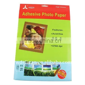 A4 Adhesive Waterproof Photo Paper Inkjet Paper thumbnail-1