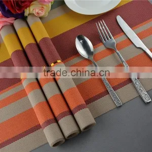 Manufacturers Selling Fashion Color Heat Insulation Pad High-grade Table Mat PVC Coasters Placemat Commodity thumbnail-6