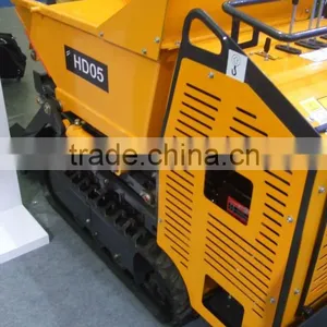 Mini Crawler Self-loading Dumper,load 500kgs,hydraulic Transmission,1447mm Ultrahigh Dumping Height,X-support thumbnail-1