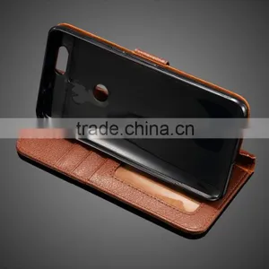 MMT Litchi Grain Card Holder Case For Huawei 6P With Buckle Leather Wallet Case With PC Back Cover MT-4928 thumbnail-1