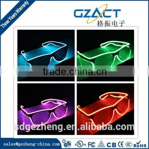 EL Wire Shutter Party Sunglasses Window Type Multi Colors el Lighted up Party Glasses With CE RoHS Approval thumbnail-3
