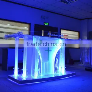 Experienced Produce Acrylic Led Church Pulpit Designs thumbnail-3