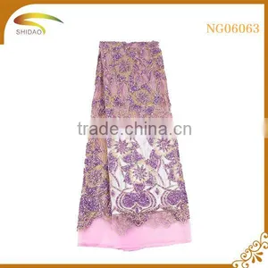 Custom Wholesale Garment Accessories African Tulle French Lace Trim Floral thumbnail-2