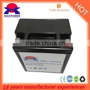 Deep Cycle Battery Sealed MF Motorcycle Battery YB3L-BS ( 12v3ah) thumbnail-2