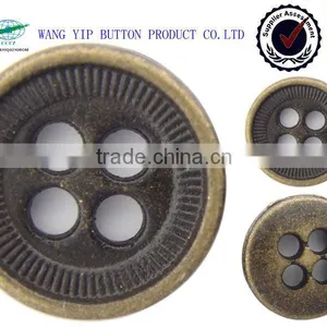 10mm Sewing Metal Zinc Alloy 4 Hole Button for Women Coat thumbnail-1