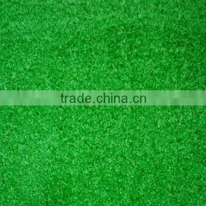 Natural Looking Fake Lawn Mat for Landscaping, Straight+curled Monofilament 4 Tones in Green Color, High Density thumbnail-2