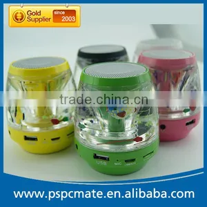 Handfree Stereo Colorful LED MP3 Bluetooth Liquid Speaker thumbnail-4