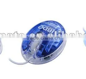 Transparant 3D Optical Mouse With LED Light for PC thumbnail-1