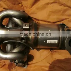 NEW MANIFOLD CATALYTIC ASSY-EXH OF ENGINE GASOLINE G4FC EURO-3-4 SET HYNDAI 2015 MNR thumbnail-1