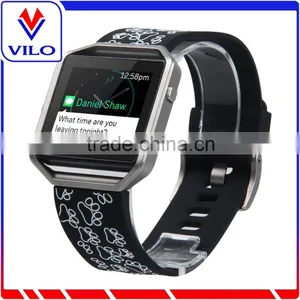 Replacement Band For Fitbit Blaze Accessory Silicone Rubber Wristband Bracelet Sport Strap Adjustable Watchband For Fitbit Blaze thumbnail-1