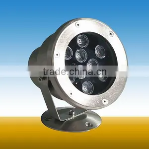 9x1W Led Round Underwater Light Stainless Steel Ip68 thumbnail-1