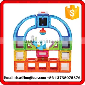 Playmag Plastic Magnetic Tiles Gift Set thumbnail-4