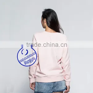 Custom Womens Printed Pullover Casual Fleece Sweatshirts Wholesale Clothing thumbnail-3