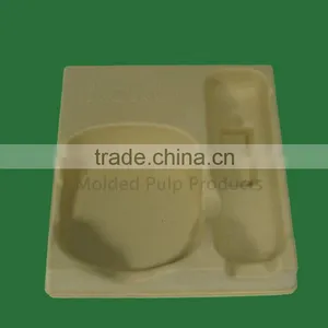 2016 Low Price Biodegradable Environmental Molded Pulp Tray Packaging thumbnail-2