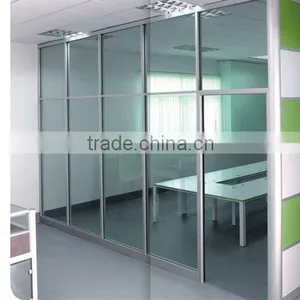 5mm / 12mm Single Glass/wood Aluminum Profile Full Height V84 Series Office Wall Partition Quality Choice thumbnail-1