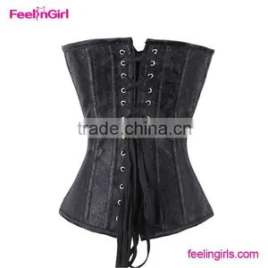 Cheap Black Steampunk Wholesale XXL Elegant Bustier Corset Tops thumbnail-3