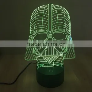 7 Color Changing LED 3D Table Lamp thumbnail-4