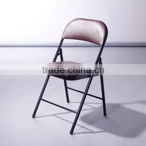 Hot Cheap PU Leather Folding Chair With Metal Frame 1083A thumbnail-1