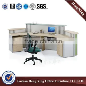Standard Size Competitive Price Wooden Office Reception Desk HX-5DE149 thumbnail-3