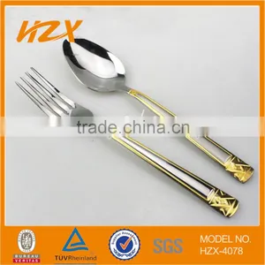 New Design Stainless Steel Gold Plated Cutlery thumbnail-1