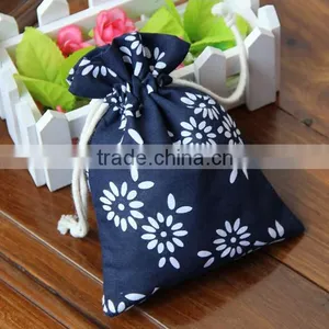 Customized Printing Small Stuff Holder Gift Storage Cotton Drawstring Bag thumbnail-1