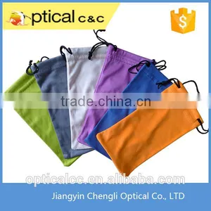 Cheap Microfiber Glasses Packaging Drawstring Pouch thumbnail-1