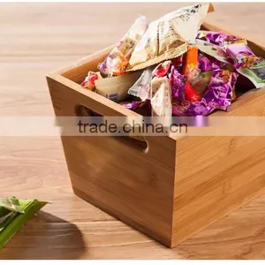 Eco-friendly Bamboo Sugar and Snacks Storage Box thumbnail-1